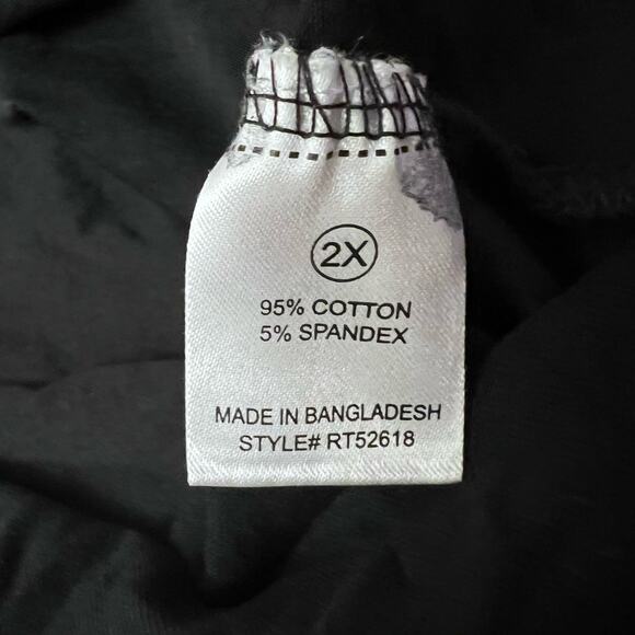 Fashion Nova Kendra Crop Top Black Racerback Plus Size 2X Womens Trendy Casual - Picture 8 of 10